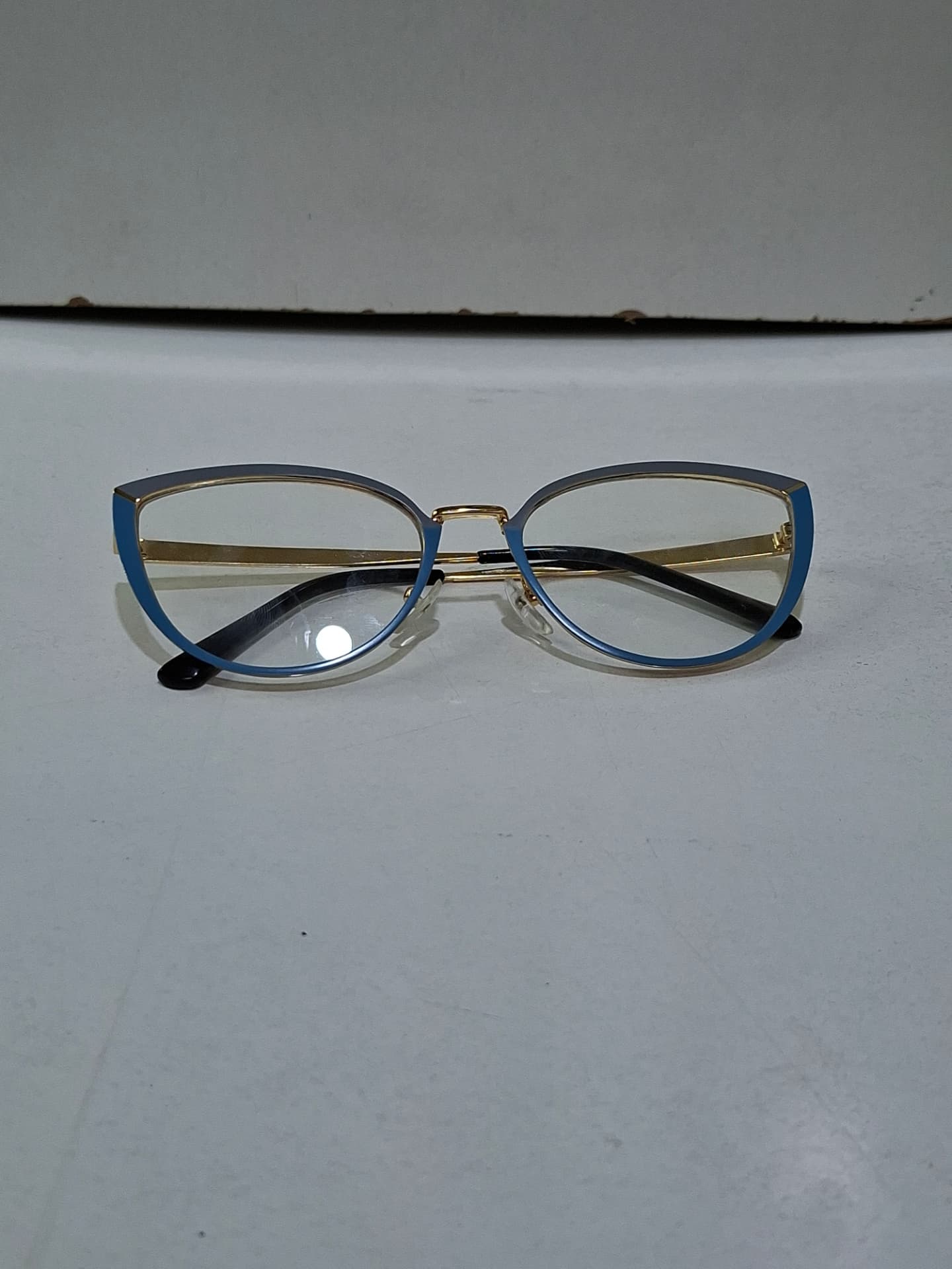 Eye Centa Collection Azure Gold Cat-Eye Metal Optical