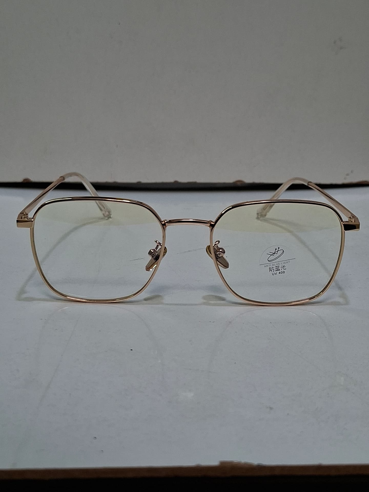 Eye Centa Collection Rose Gold Square Metal Optical