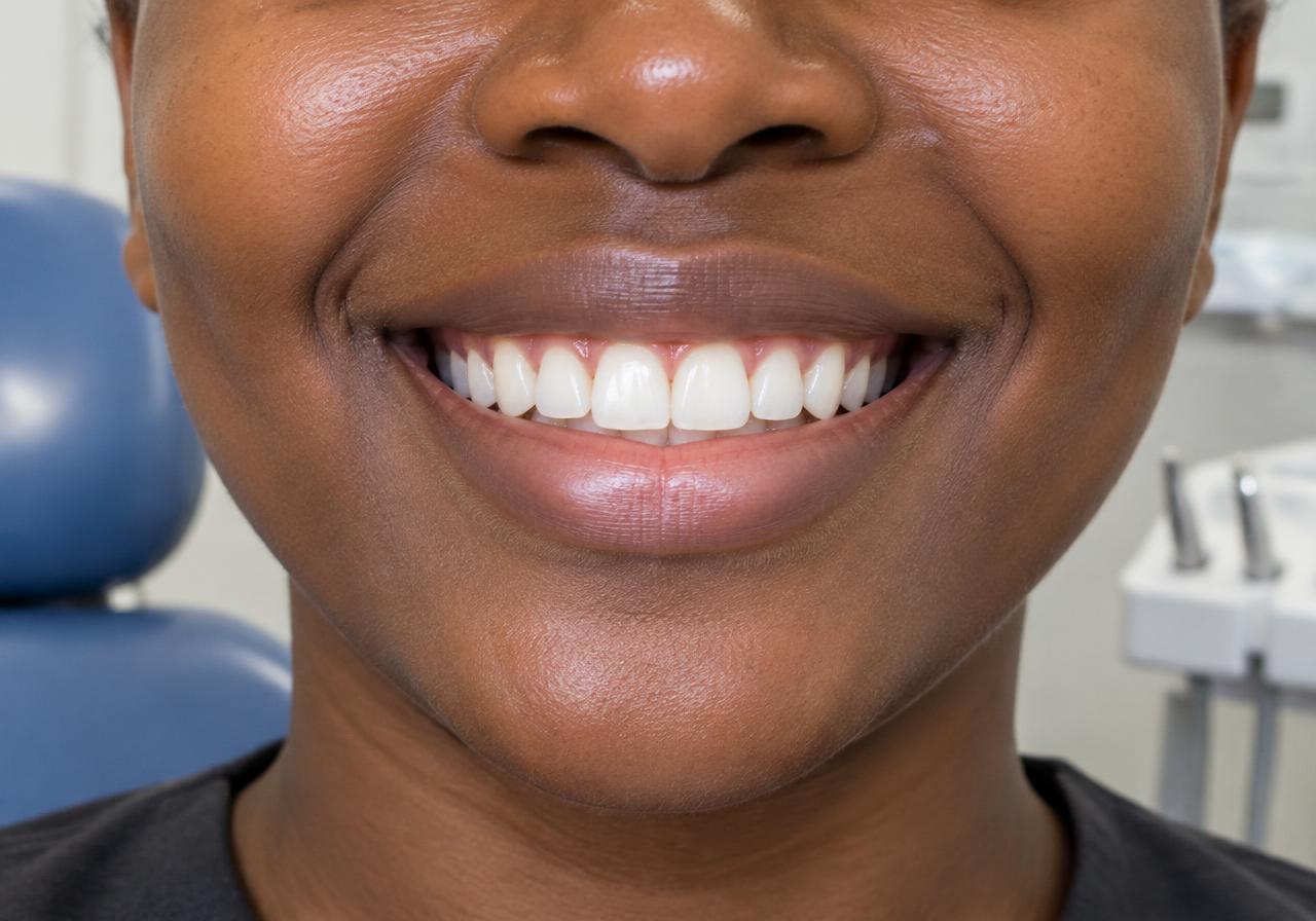 After: 45-Min In-Clinic LED Prophylaxis